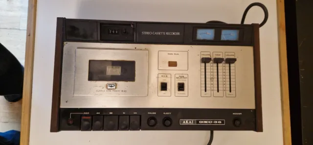 Akai GXC-36 Stereo Cassette Recorder, working, good used condition for year