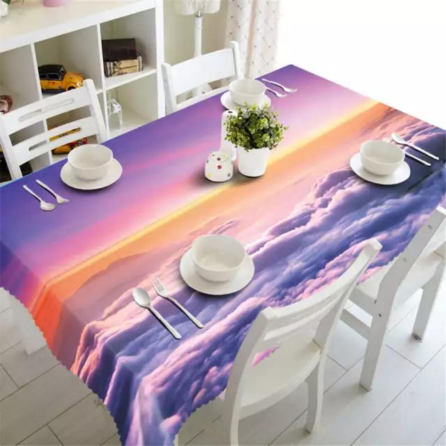 Cloud Riding 3D Tablecloth Table cover Cloth Rectangle Wedding Party Banquet