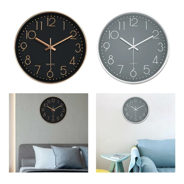 Horloge murale de 11,8 pouces alimentée par piles pour les accessoires de