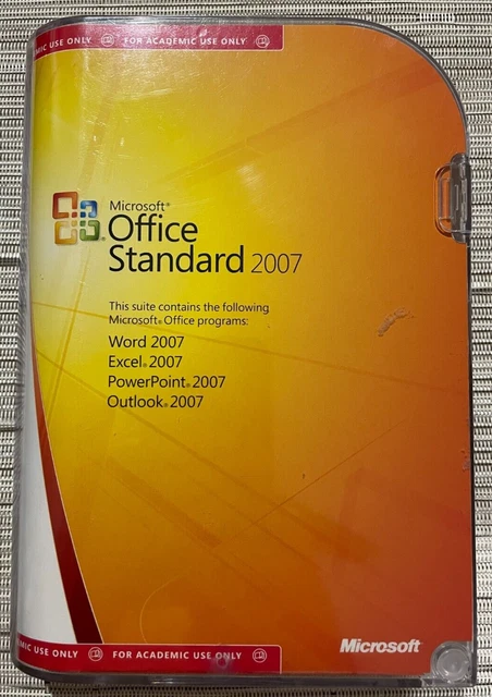 MICROSOFT OFFICE 2007 Standard $31.00 - PicClick AU