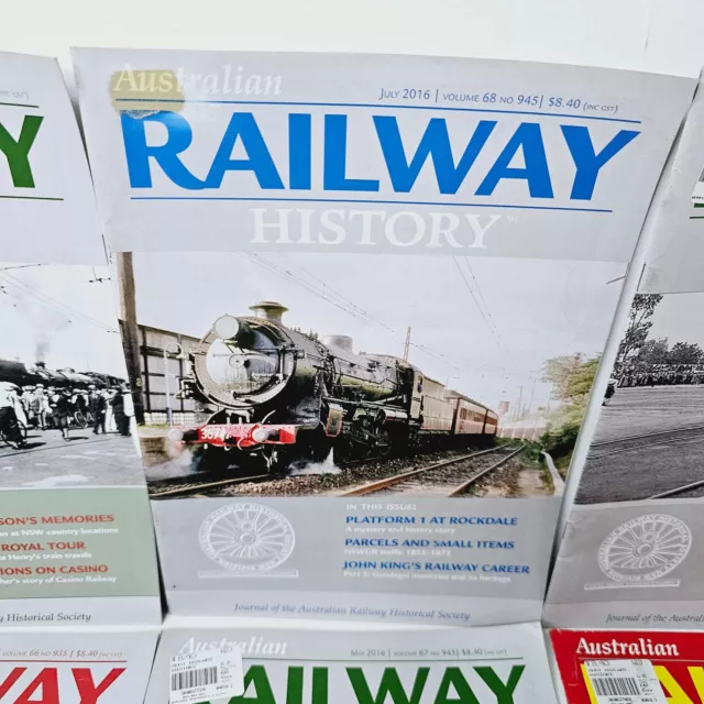Australian Railway History Magazines x 7 2016 2017 Train # 935 and 942-947 3