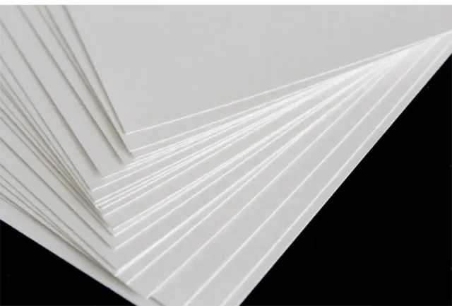 A4 or A5 WHITE SILK 2 SIDED CARD in 160, 200, 350 & 300 Gsm for LASER PRINTERS