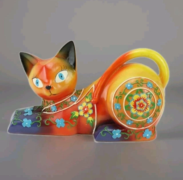 Poupées Russes Matriochka - Chat Noir - Peinte à La Main Par Andreeva (Russie)