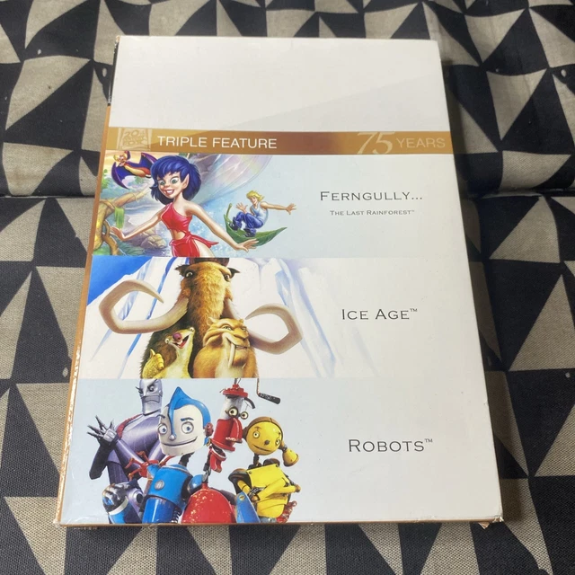 Robots Disc FERNGULLY/ICE AGE/ROBOTS (DVD, 2010, 3-Disc Set, Fox 75th Anniversary ...