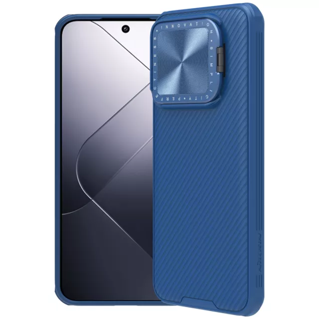 Nillkin CamShield Prop Lens Protector Case Cover for Xiaomi Mi 14 5G - Blue