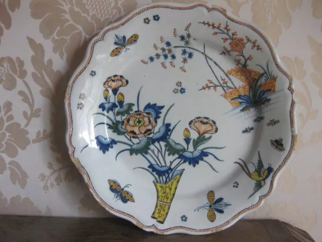 Ancienne assiette en faience Asie