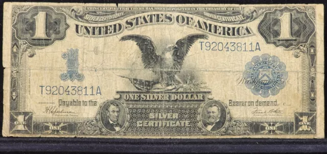 1899 black eagle one dollar silver certificate