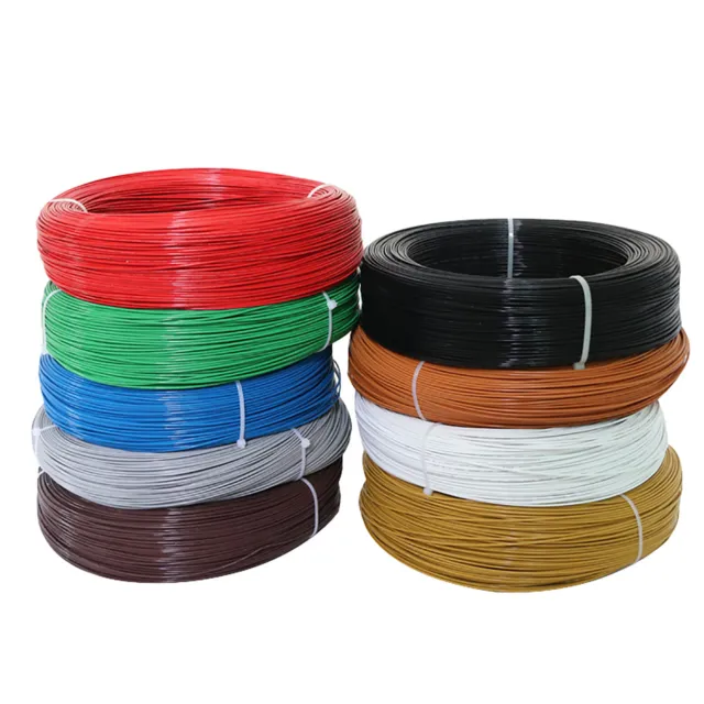 PTFE Cable Wire 12/14/16/18/20/22/24/26/28 AWG Flexible Tinned Copper Stranded