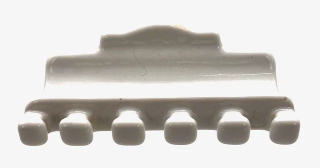 Antique Ironstone Bathroom Wall Mount Toothbrush Toothpaste Holder 5 Slots