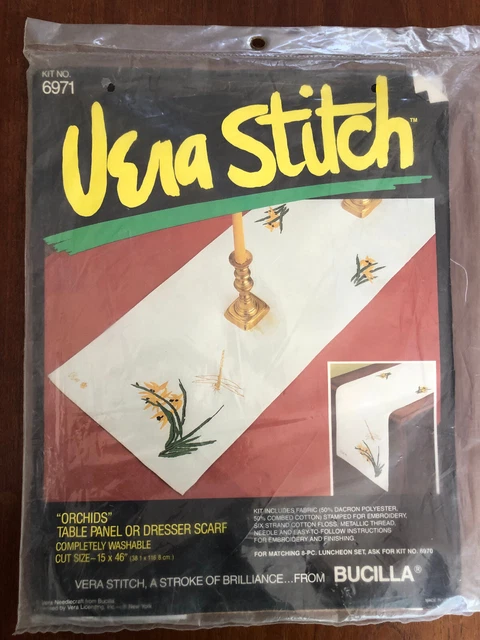 Kit chanson printemps fleurie Bucilla Vera Stitch Needlecraft 6955