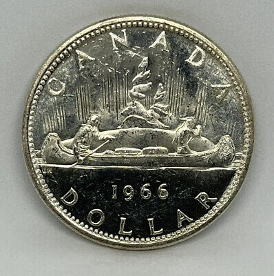 1966 Canadian $1 Voyageur Silver Dollar $1 Coin ( Free Worldwide Shipping)