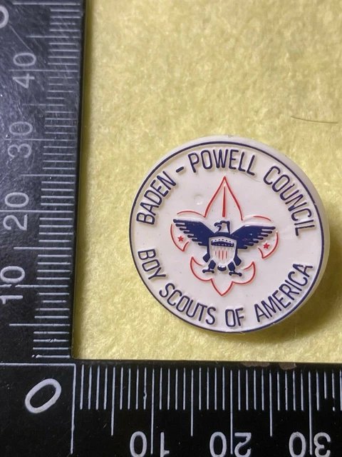 Collectable Pin Back Badge - Baden Powell Council Boy Scouts Of America (Bb296)