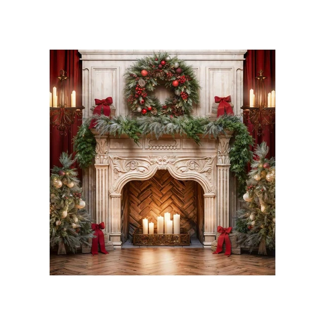 KATE 10X10FT CHRISTMAS Tree s Backdrops for Photography Xmas Candle ...
