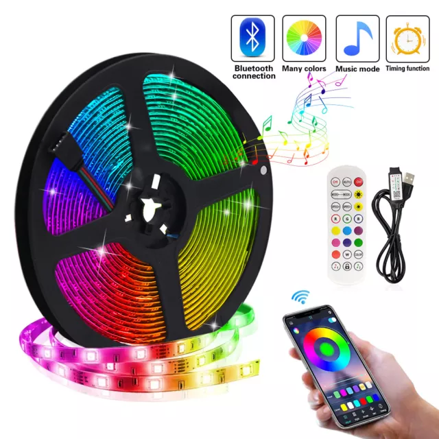 LED TV Hintergrundbeleuchtung USB Bluetooth LED RGB Strip Streifen Fernseher PC