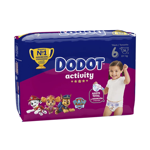 Bebé y Niños Dodot unisex DODOT ACTIVITY talla 6 pañales +13 kg 36 u