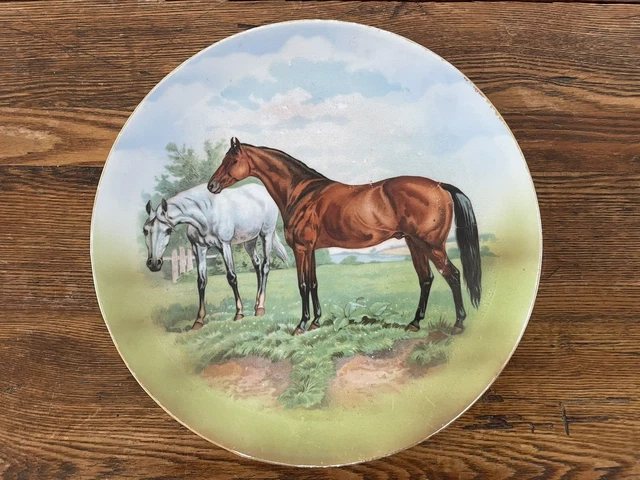 Vintage Three Crown China Horse Plate ~ Germany