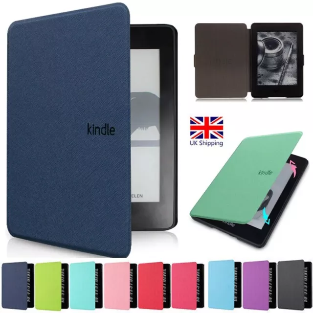 POUR KINDLE PAPERWHITE 5ème 6ème 7ème 10ème / Kindle 10ème génération étui  en cuir housse de support EUR 8,18 - PicClick FR