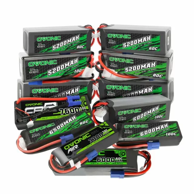 RC Lipo Akku Batterie 2s 3s 4s 6s 3300-7600mAh 50C-100C mit EC5 Für RC Auto LKW