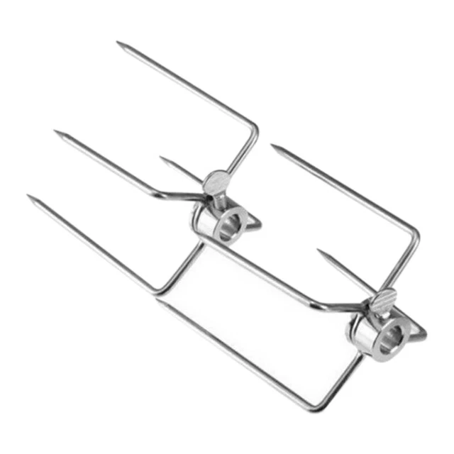 Girarrosto per Barbecue con 2 Forchette per Spiedo 87 cm Girarrosto per Barbecue con 2 Forchette per Spiedo 87 cm