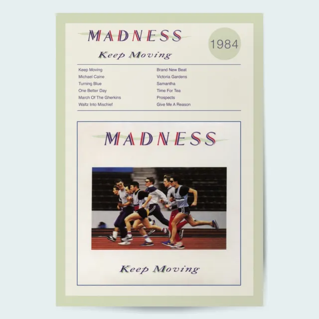 Madness Keep Moving Fine Art Album Poster