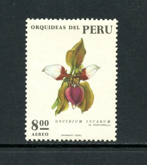 Q036 Peru 1973 Flora Blumen Orchideen 8s. 1v. MNH