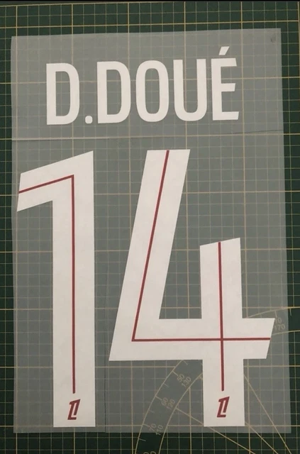 Flocage Enfant D. Doué #14 Paris Domicile - Saison 2025/2026