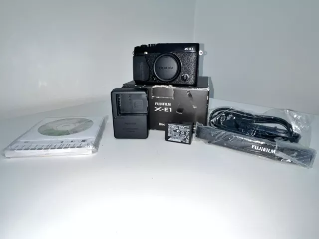Fujifilm X Series X-E1 16.3MP Digital SLR Camera - Black (Body Only)