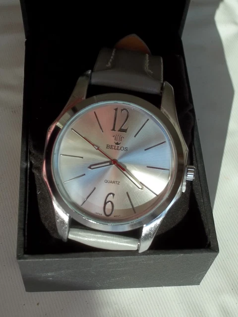 Montre Homme Bellos Automatique Avec Boîte - Neuf, Cadran Argenté