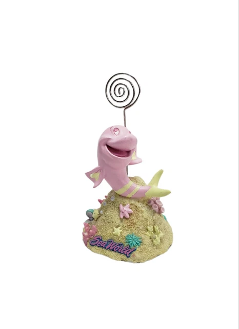 Sea World Fish Picture Card Memo Photo Holder Clip Table Top Desk Top Stand