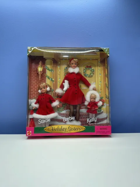 1999 Barbie Stacie and Kelly Holiday Sisters Gift Set 23617 Gift
