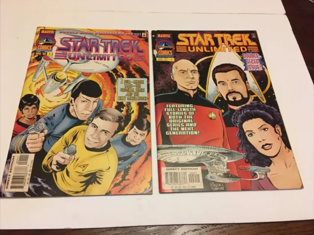 Star Trek Unlimited #1 & 2 (1996), Marvel Comic Original Series, Next Generation