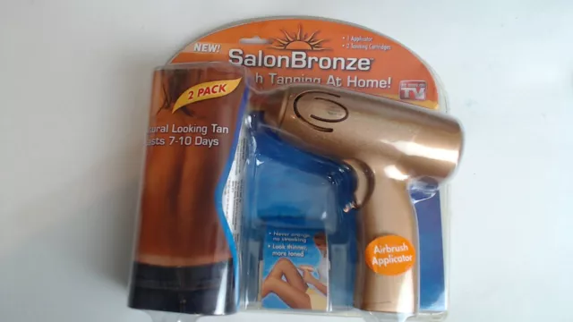 Aerógrafo de bronce de salón sistema de bronce bronce para el hogar como se ve en la televisión nuevo sellado/