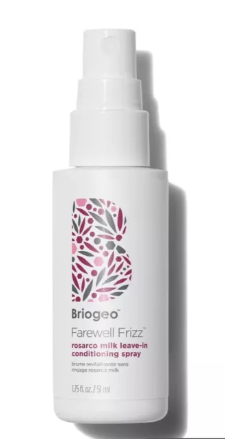 Briogeo Farewell Frizz Rosarco Milk Leave-In  Spray TRIAL SIZE 1.75 fl oz