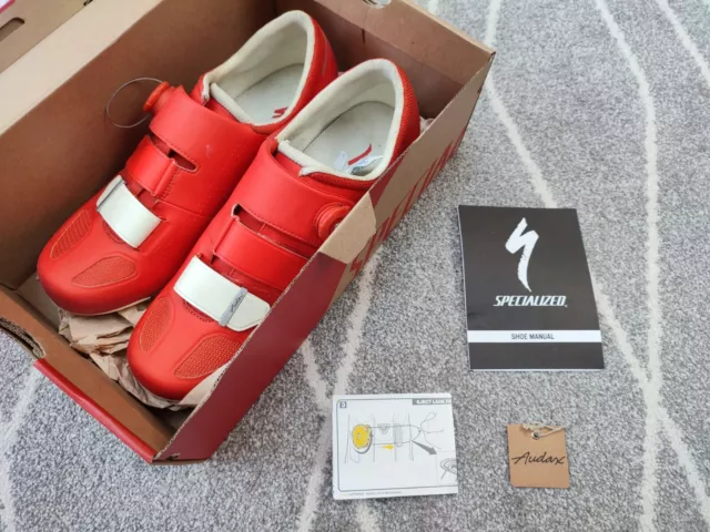 Specialized Audax Rd Orange Cycle Shoes - Boxed & Complete Size Uk 10.5 Eu 45