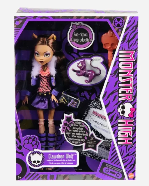 MONSTER HIGH CLAWDEEN Wolf NIB Creeproduction Signature Wave 1 Doll A  £140.00 - PicClick UK