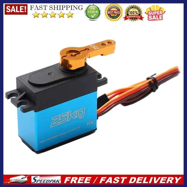 25kg Digital Servo 1/8 1/10 1/12 Scale RC Car Manipulator Metal Gear 25t Arms
