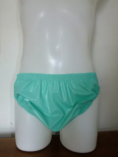 Pure Latex Rubber Briefs Sissy Underwear Panties Pants Roleplay Rubbery Knickers 2