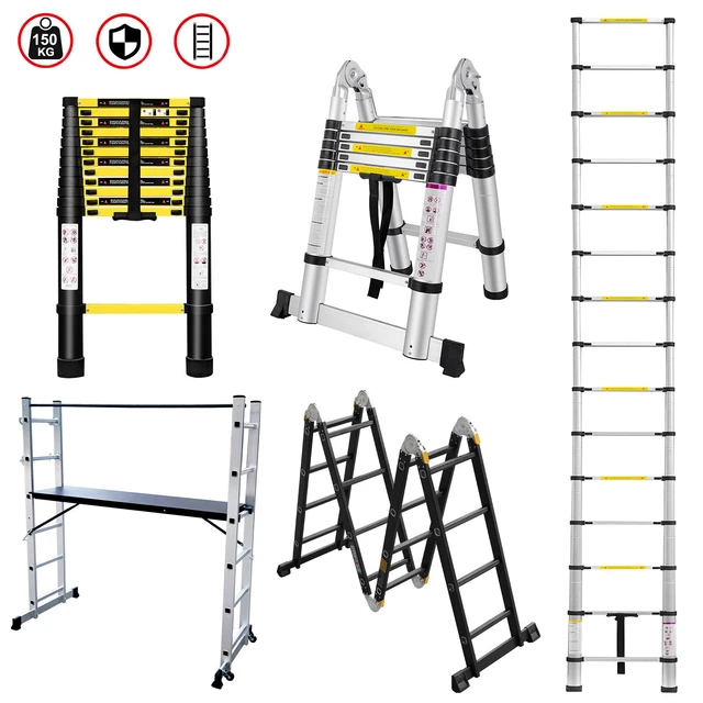 NUOVA SCALA TELESCOPICA scala in alluminio scala multiuso scala