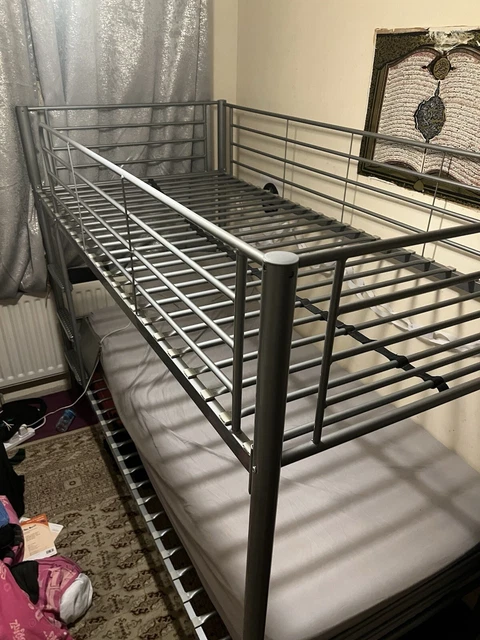 NEW SINGLE METAL Bunk Bed Frame High Sleeper Twins Bed £80.00 - PicClick UK