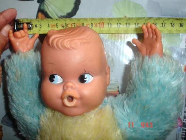 PELUCHE ANCIENNE. KANGOUROU avec son bébé dans la poche. Années 50. EUR 50,00 - FR