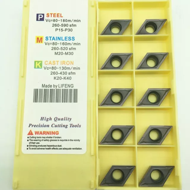 Industrie Plaquettes Carbure Insert 10pcs / Boîte Accessoires DCMT11T304 Pièces