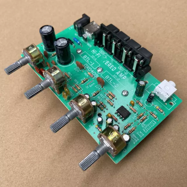 dx0409 100w double canal numérique amplificateur audio stéréo board dc 12v