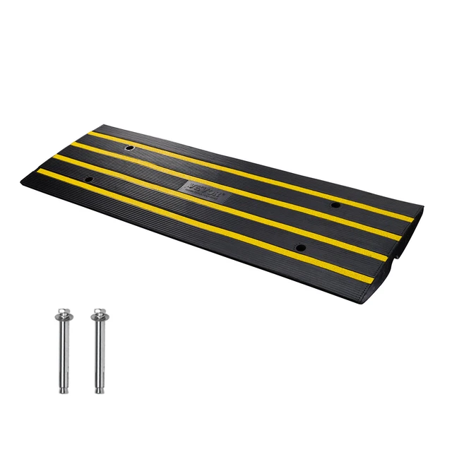 VEVOR Schwellenrampe 6.5CM Höhe Türschwellenrampe Rollstuhl Bordsteinrampe 15T