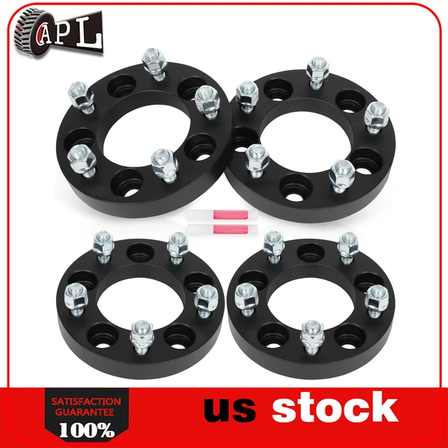 (4) Fits Chevrolet Corvette 1984-19 1" Thick 5x4.75 to 5x5 12x1.5" Wheel Spacers