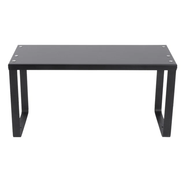 Organizzatore Per Armadio A Filo - Set Di 2 Scaffali In Metallo Con Piedini Antiscivolo, Nero - Foto 9