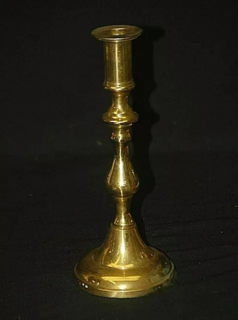 Denmark Brass Metal Candlestick Candle Holder Mantel Centerpiece Vintage 9-1/2"