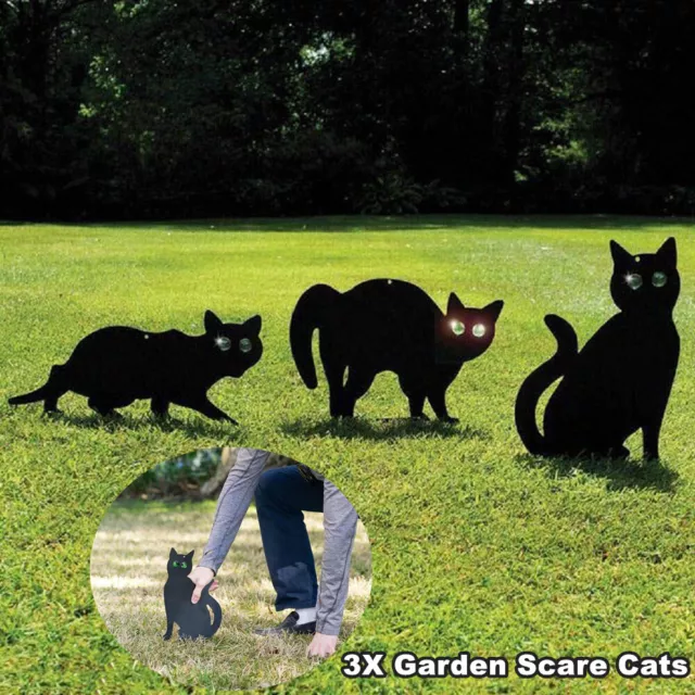 3 Pack Garden Scare Cat Pest Deterrent Repellent Scarer Nuisance Control Fox New