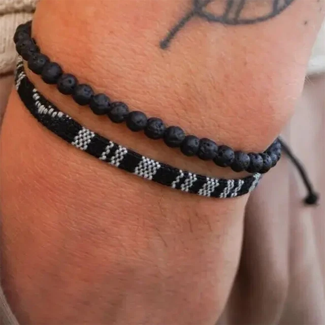 Bracelet Ancre Vintage Unisexe Surfeur, En Similicuir Et Alliage, Fermeture à Bascule, 21 Cm