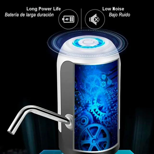 Dispensador de Agua AUTOMATICO Recargable por USB Electrico Automático un CLICK 2