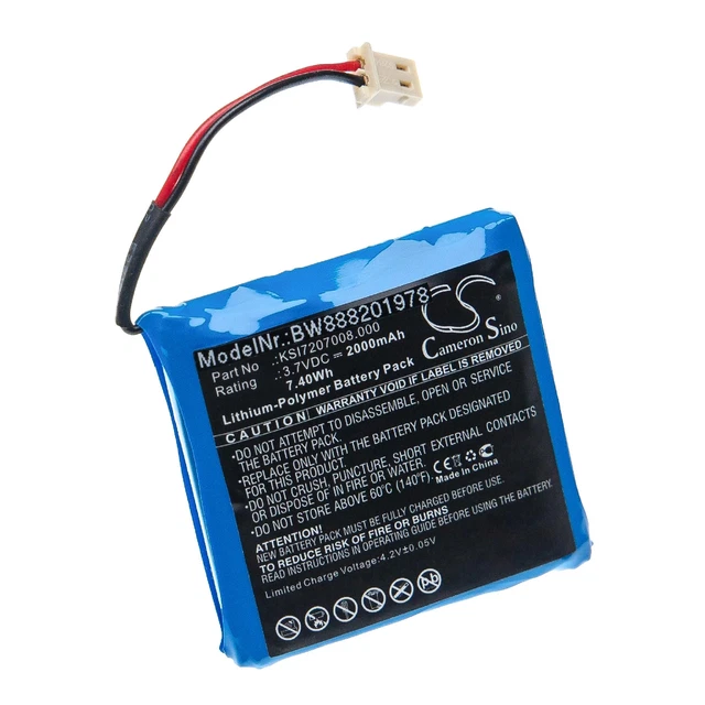 Batteria allarme sostituzione Ksenia KSI7207008.000 2000mAh